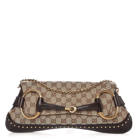 horsebit gucci clutch|gucci large horsebit bag.